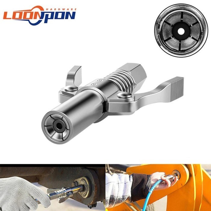 FM FIT KEPALA SEMPROTAN MINYAK GEMUK LEWAT MESIN GREASE GUN COUPLER