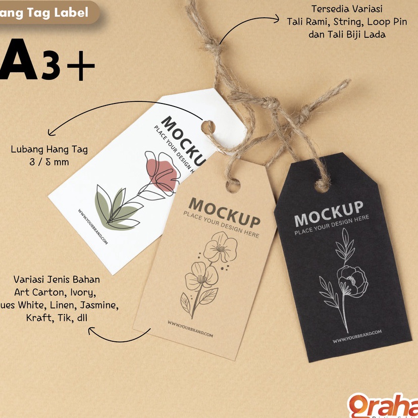 

Terbaru 3.3 Cetak Hang Tag Label / Hang Tag Baju / Pakaian / Kartu Ucapan - A3+