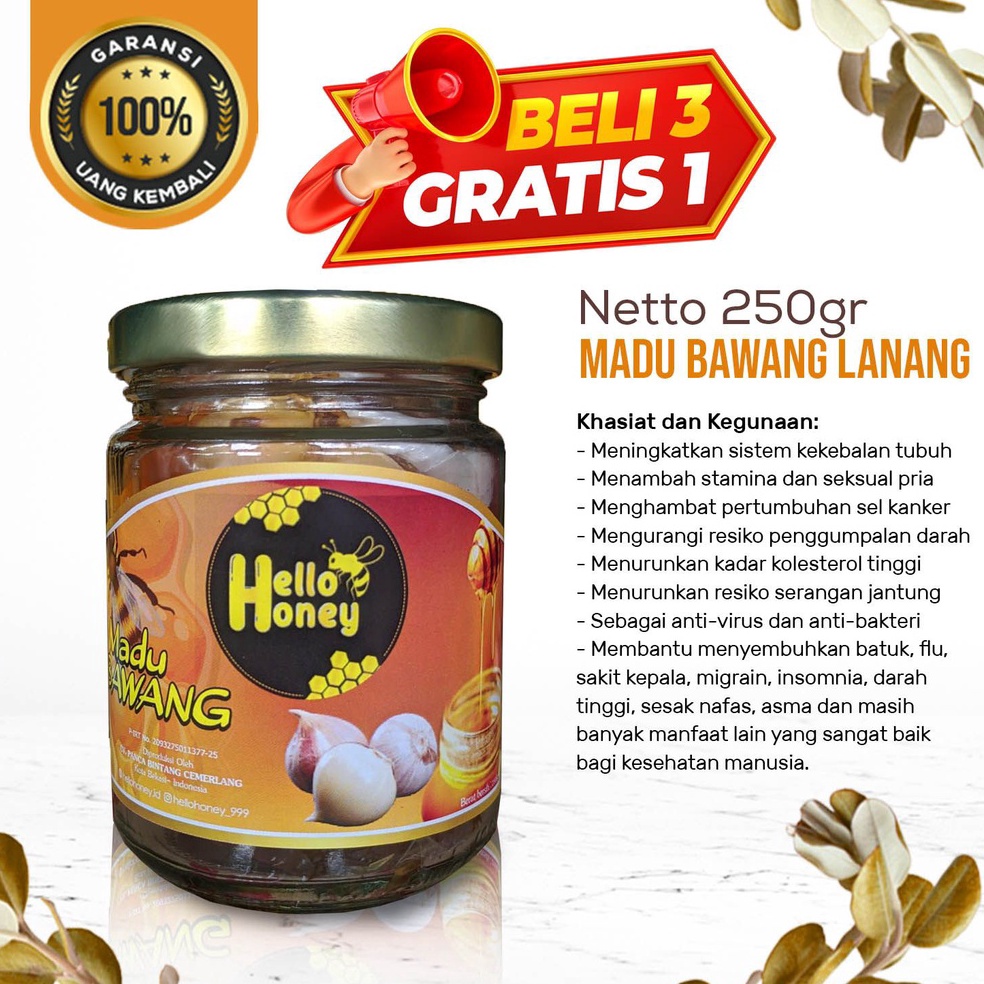 

12.12 Brand Madu Bawang Lanang Madu Asli Bawang Putih Tunggal !!