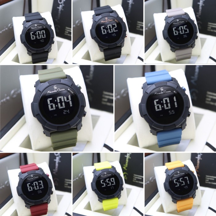Jam Tangan Pria Alexandre Christie 9367 Ac 9367 Mh Rubber