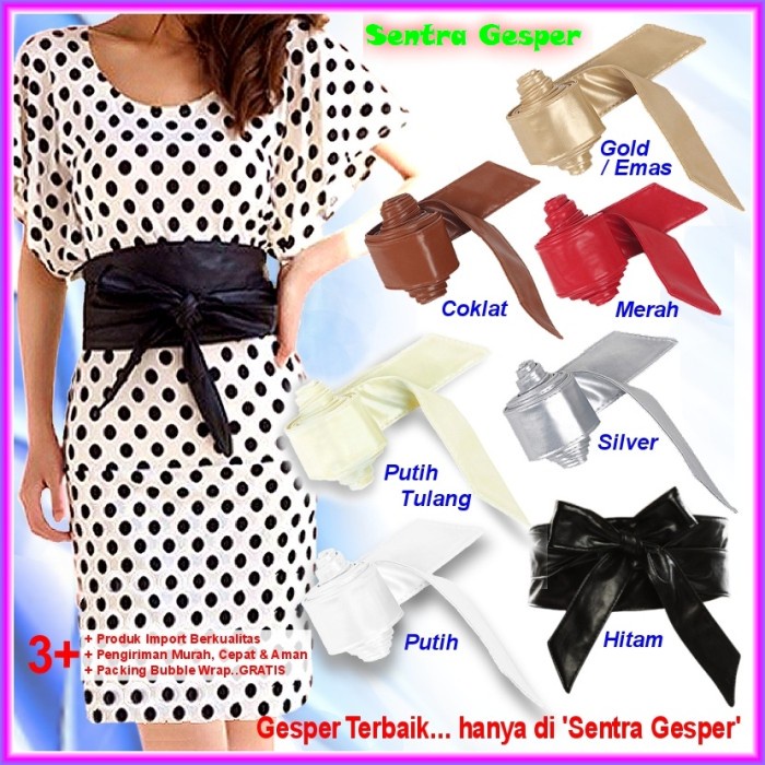 Terlaris Gesper Belt Ikat Pinggang Sabuk Wanita Fashion Cewek Obi Besar Lebar