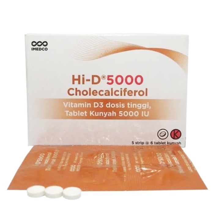 HI-D 5000IU 1 STRIP ISI 6 TABLET / VITAMIN D / MULTIVITAMIN