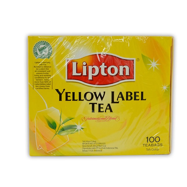 

LIPTON NON ENVELOPE TEA BAG ISI 100 PCS X 2 GR - TEH