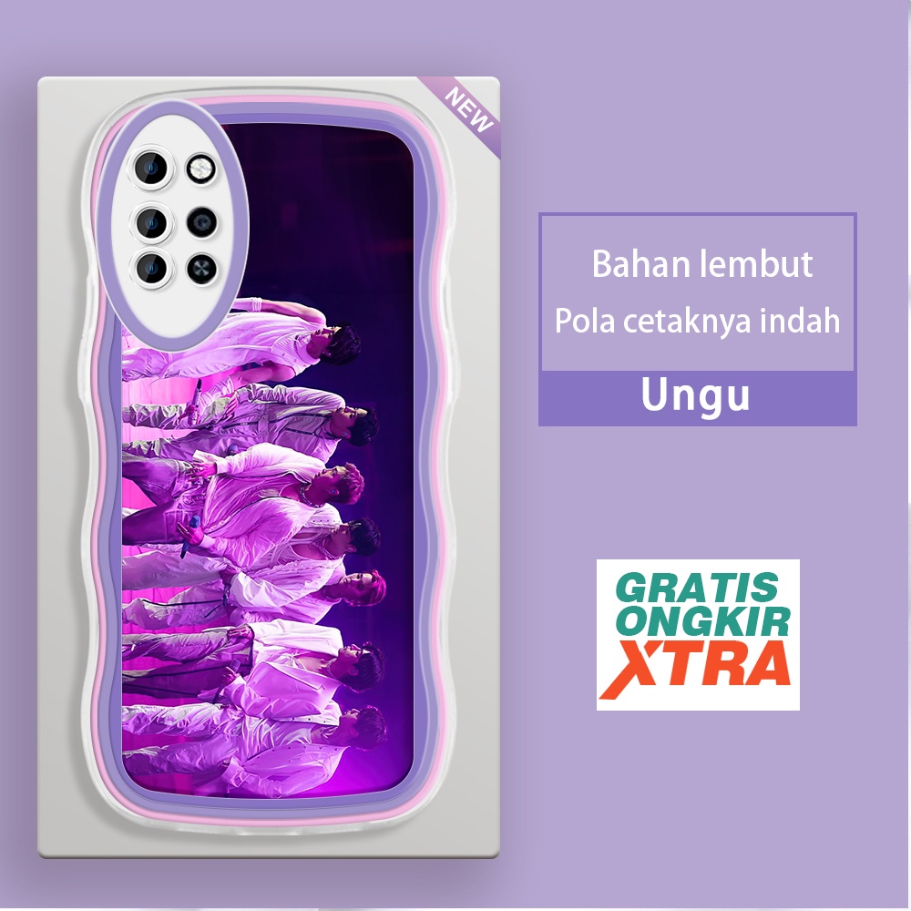Mulia Infinix Note 8 10 Pro 11 NFC 12 G88 smart 4 4c 5 6 plus Casing Ponsel  Konser BTS Korea  warna