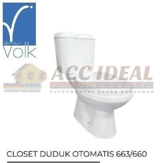Terlaris Kloset Duduk / Closet Two Piece Toilet Volk 660 / 009