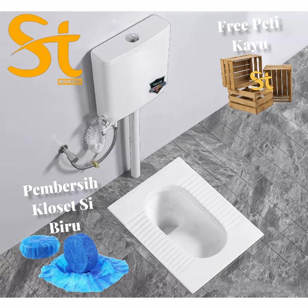 Terlaris Kloset Jongkok 1 Set Mr Tao Kloset Flush