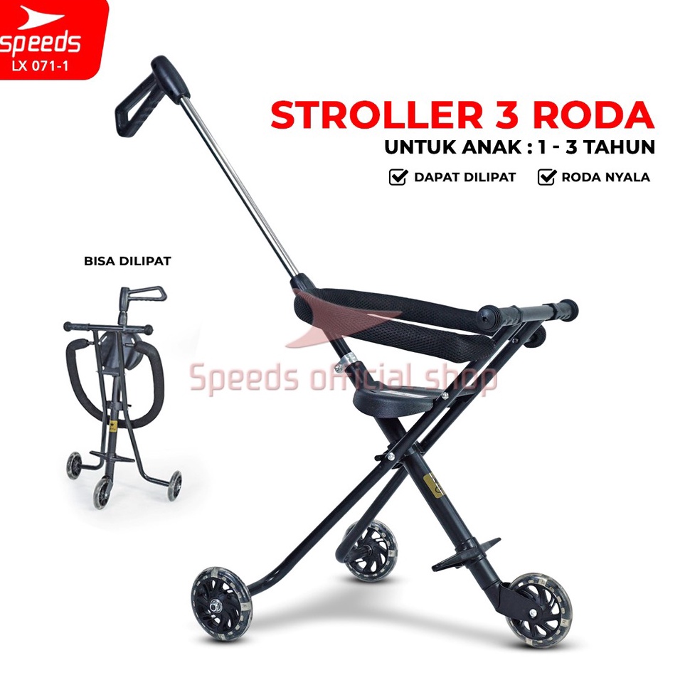 Stroller duduk outlet roda 3