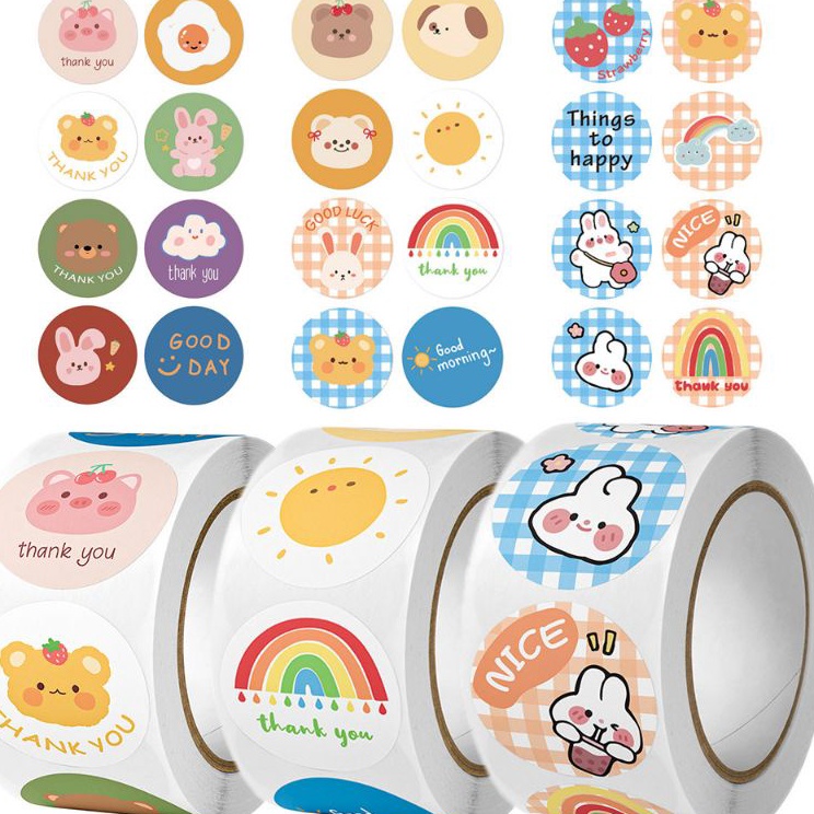

❤[PROMO ⚡ALE!!!]❤ [100PCS] Sticker Dekorasi Daily Journal Scrapbook Reward Aesthetic Token Economy Stamp Motivasi