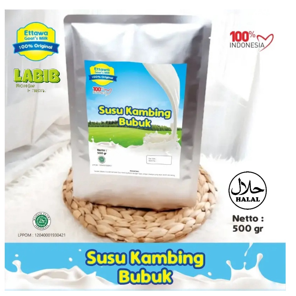 

(XG34448) Ettawa Goat's Milk | Susu Kambing Bubuk Kaya Akan Manfaat 500gr Asli 100% Original