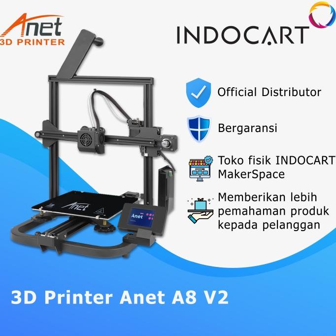 3D Printer Anet A8 V2 Metal Frame Terbaru I3 Garansi Resmi Limited Edition