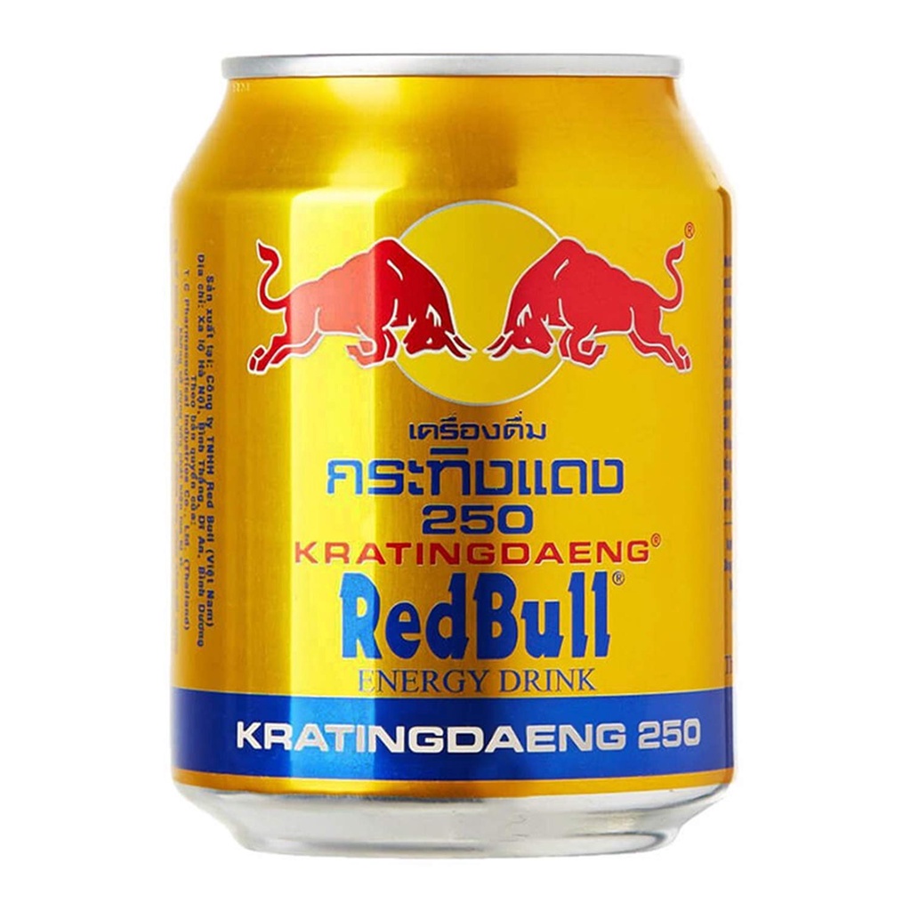 KRATINGDAENG RED BULL KRATINGDAENG KRATINGDENG REDBULL 250ML KALENG MINUMAN BERENERGI SUPLEMEN MAKAN