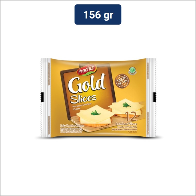 

PROCHIZ GOLD SLICE 12S 156 GR KEJU CHEDDAR LEMBAR