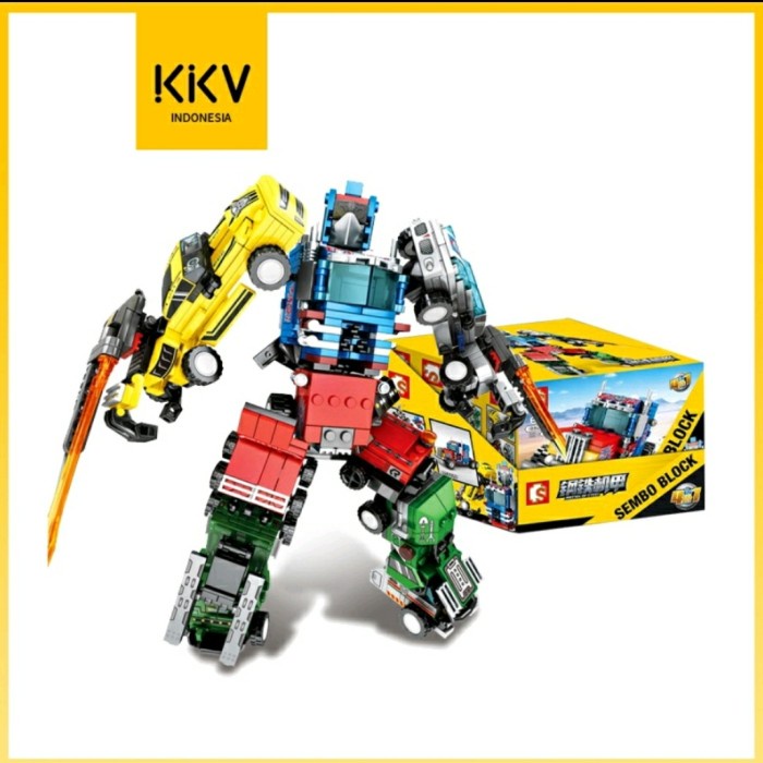 DISKON SPESIAL KADO MAINAN ANAK LEGO SEMBO BUILDING BLOCK LEGO MOBIL KUNING TERLARIS