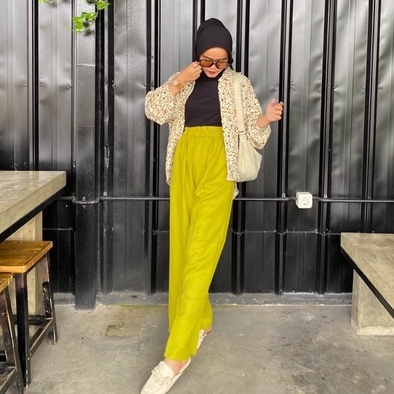 RAABIHA Shakila Kulot Highwaist | Kulot Full Karet | Kulot Panjang