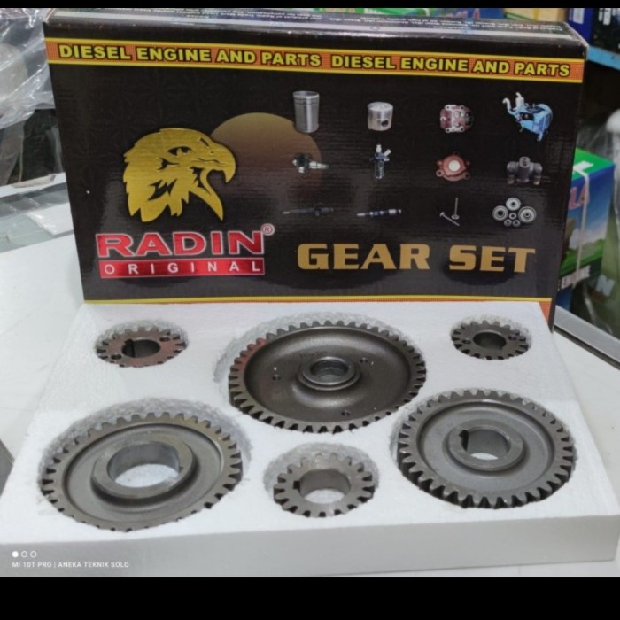 GEAR SET MESIN DIESEL DONGFENG S195-S1115 RADIN BARU