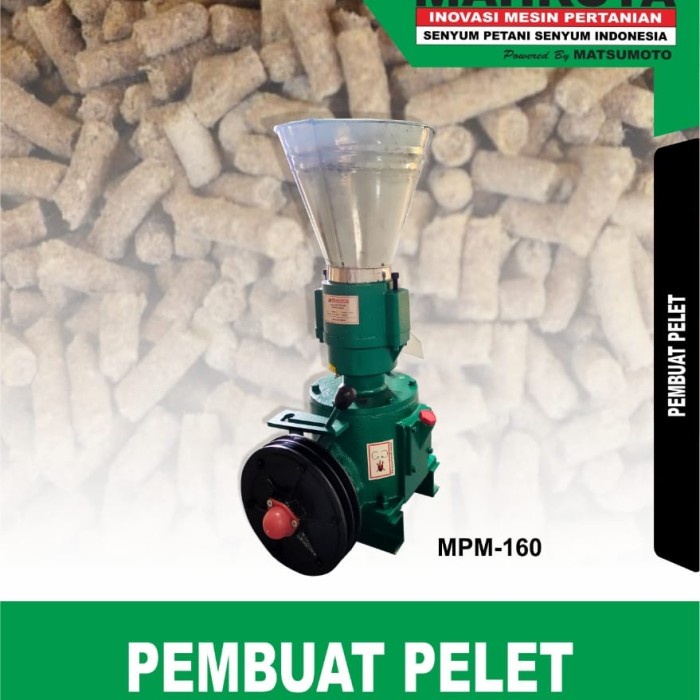 MESIN CETAK PELET PAKAN MAHKOTA MPM 160 BARU