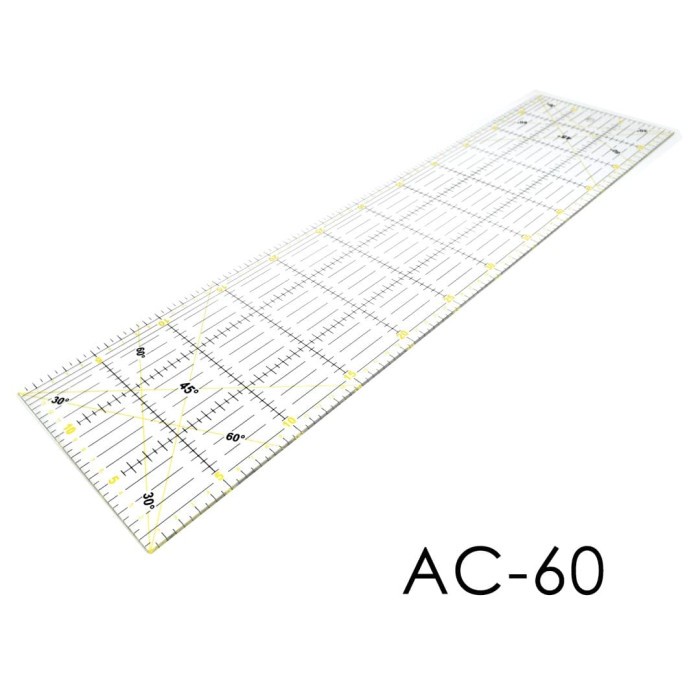 

Terlaris Freya Quilting Ruler 15X60Cm - Penggaris Jahit Quilting Ac-60