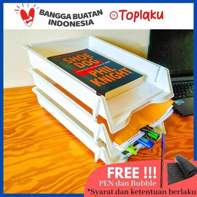 

Rak Dokumen Kertas F4 3 Susun Meja Paper Tray Document File