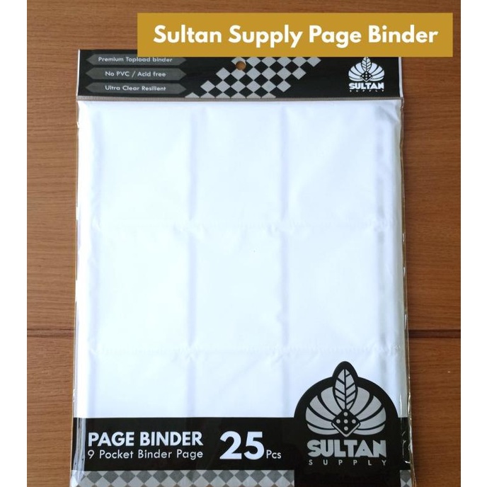 

Sultan Page Binder A4 9P (9 Pocket Isi 25) Clear