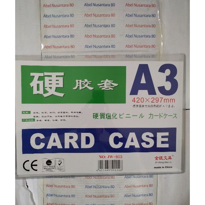 

❤[PROMO ⚡ALE!!!]❤ plastik cover tebal Card case A3 Besar