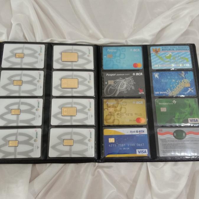 

Book card holder 288/business card holder/map kartu/album logam mulia