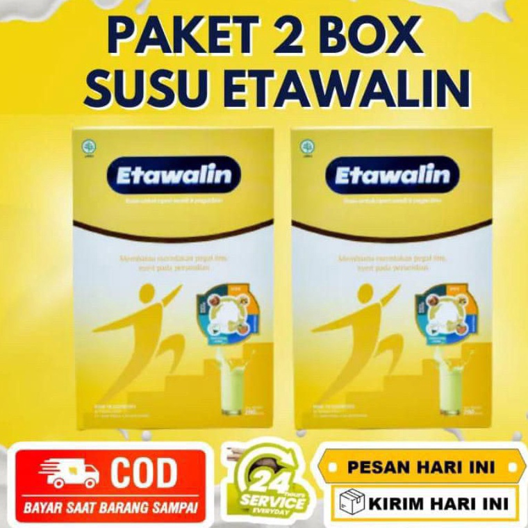 

TERBARU (PROMO 2 BOX) ETAWALIN ASLI 100% SUSU HERBAL KESEHATAN MENYEMBUHKAN REMATIK DAN MENJAGA KESEHATAN TULANG