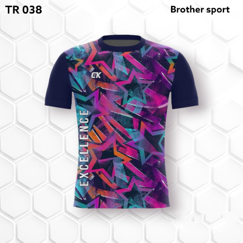 COD ATASAN & STELAN BAJU OLAHRAGA PRIA/WANITA BAJU BADMINTON BAJU VOLI PAKAIAN OLAHRAGA DEWASA PRINT
