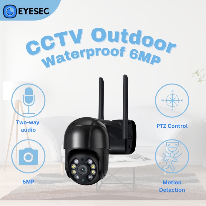 Terlaris Eyesec Ip Kamera Cctv 6K Wifi Outdoor 360 Ptz Smart Camera Cctv Ip67