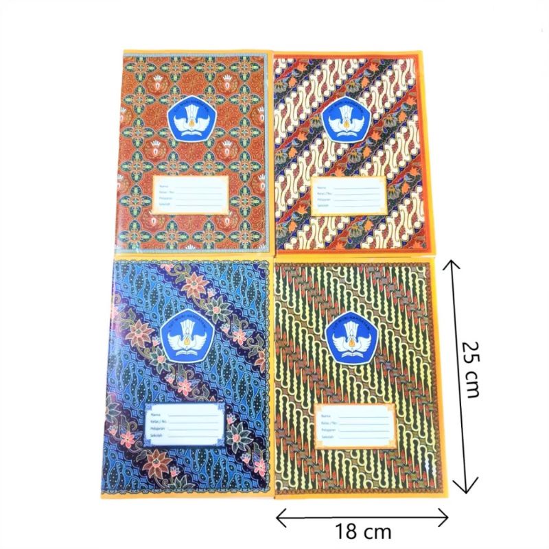 

(ISI 20 Pcs) SAMPUL BUKU BOXY BATIK MURAH