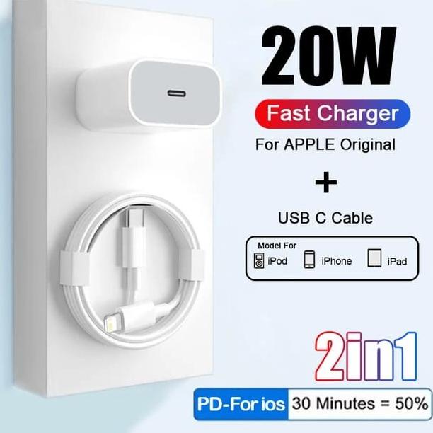 Original Power Adapter Iphone 11 12 13 14 Pro Max 20W Pd Fast Charger