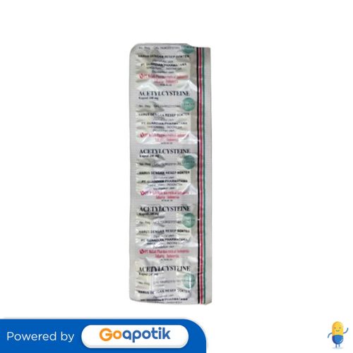 ACETYLCYSTEINE NULAB 200 MG STRIP 10 KAPSUL