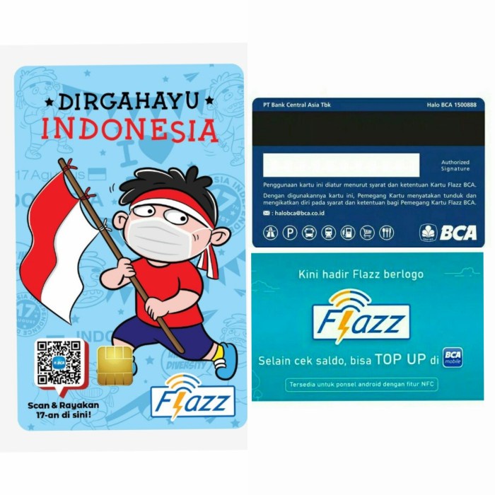 Best Seller Kartu Flazz Gen 2 /Gen2 - Dirgahayu Indonesia - Nkri /Etoll /Emoney