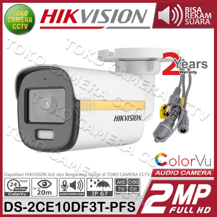 Bestseller Kamera Outdoor 2Mp Colorvu Hikvision Camera Hikvision Color Berwarna
