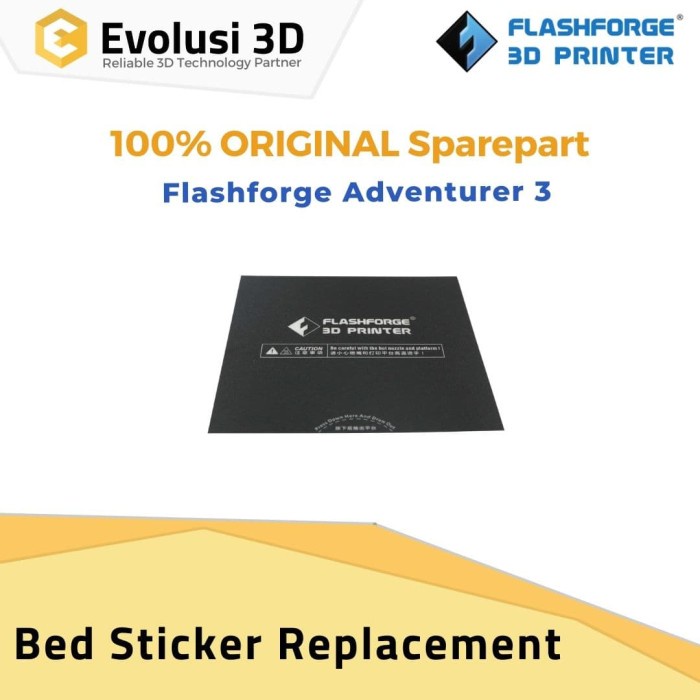 BuildForge Original Flashforge 3D Printer Buildtak Bed Sticker