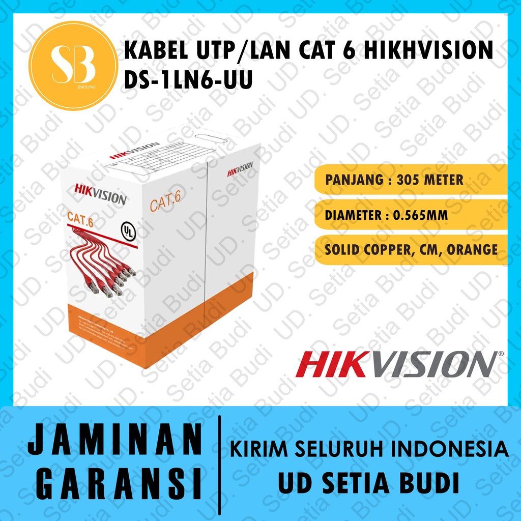 HIKVISION Kabel UTP / LAN Cat 6 DS-1LN6-UU