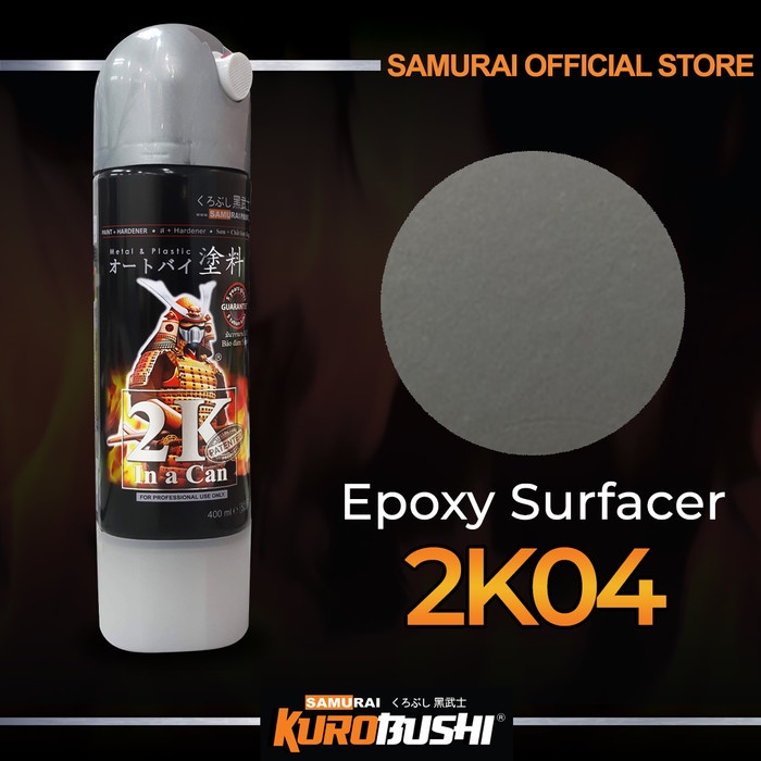 Terlaris Samurai Paint Epoxy Surfacer 2K04 (Grey 400 Ml) #2K04