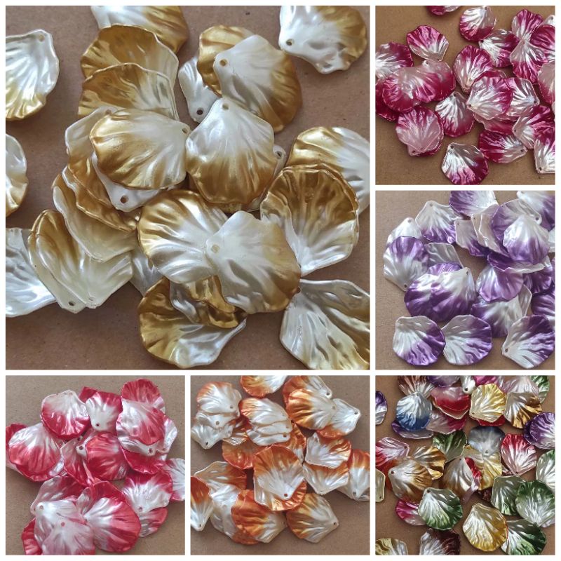 25pcs kerang tanggung mutiara gradasi