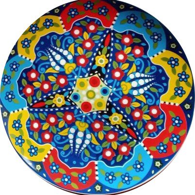 Hidi Set/ Paketan Piring Keramik Hiasan Pajangan Dinding Motif Maroko