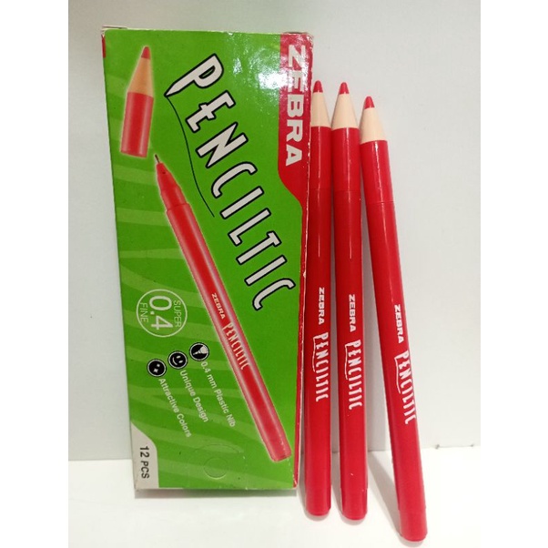 

ZEBRA BALPEN PENCILTIC 0,4 / tinta merah / pack