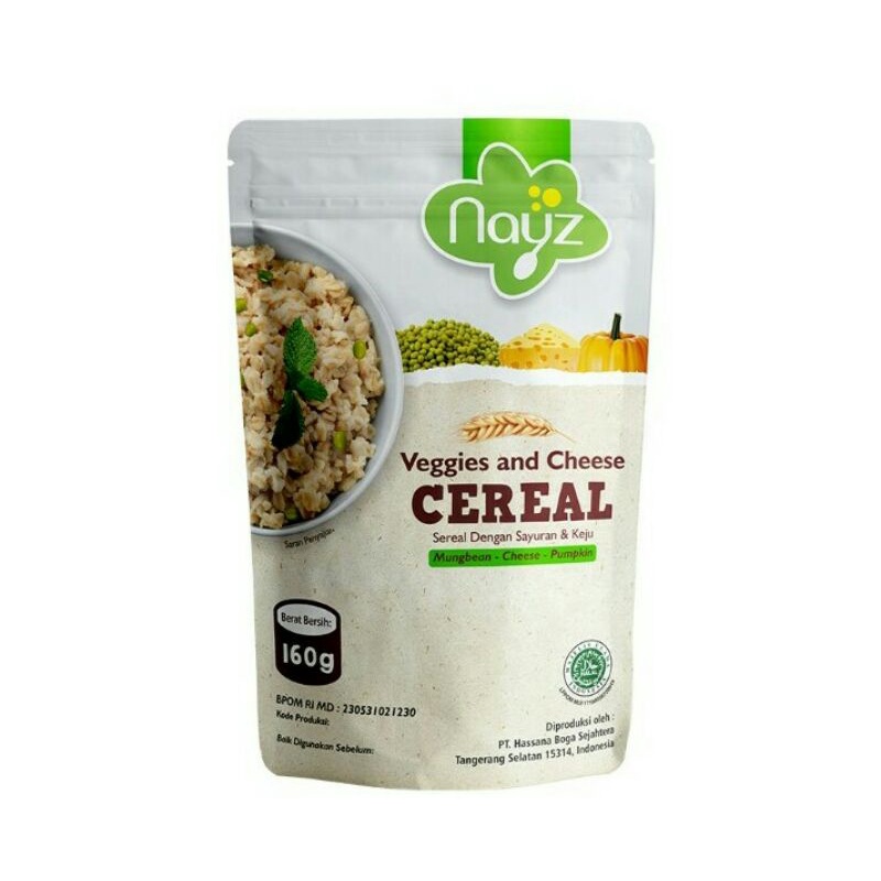 Nayz Cereal Veggies and Cheese 160 gram