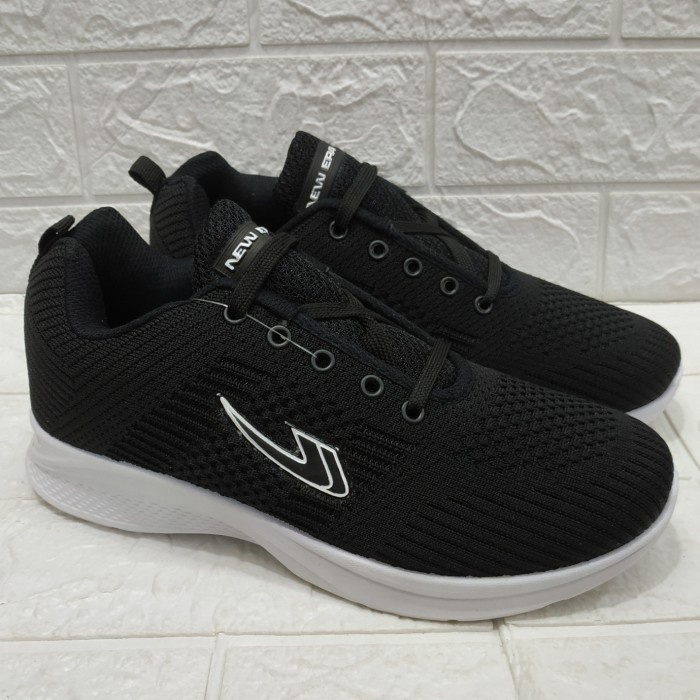 Sepatu Sekolah SEPATU NEW ERA ALPHARD 01 SNEAKERS PRIA WANITA SEKOLAH OLAHRAGA KERJA - Hitam Putih, 