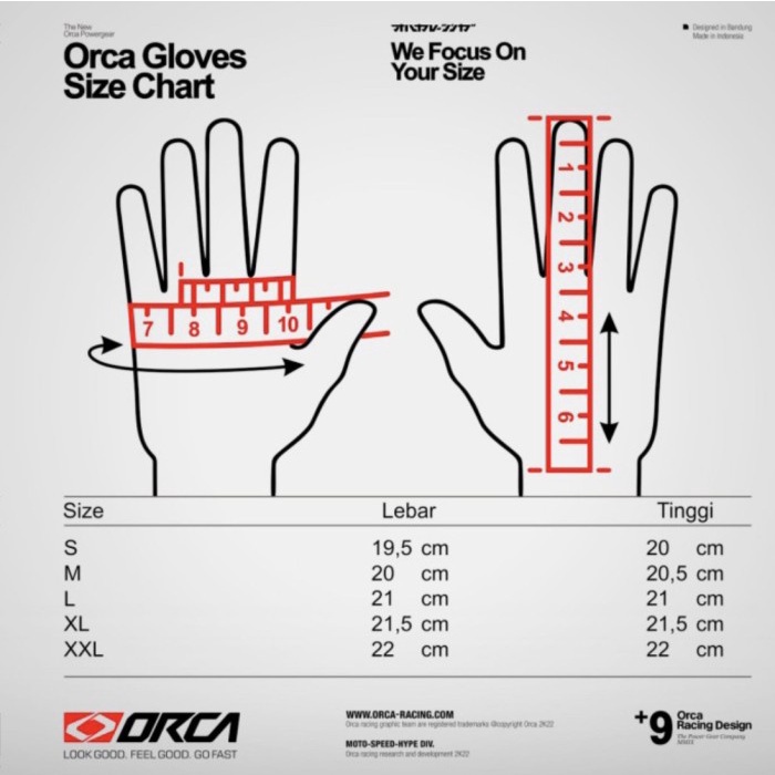 Terlaris Gloves Sarung Tangan Orca Original