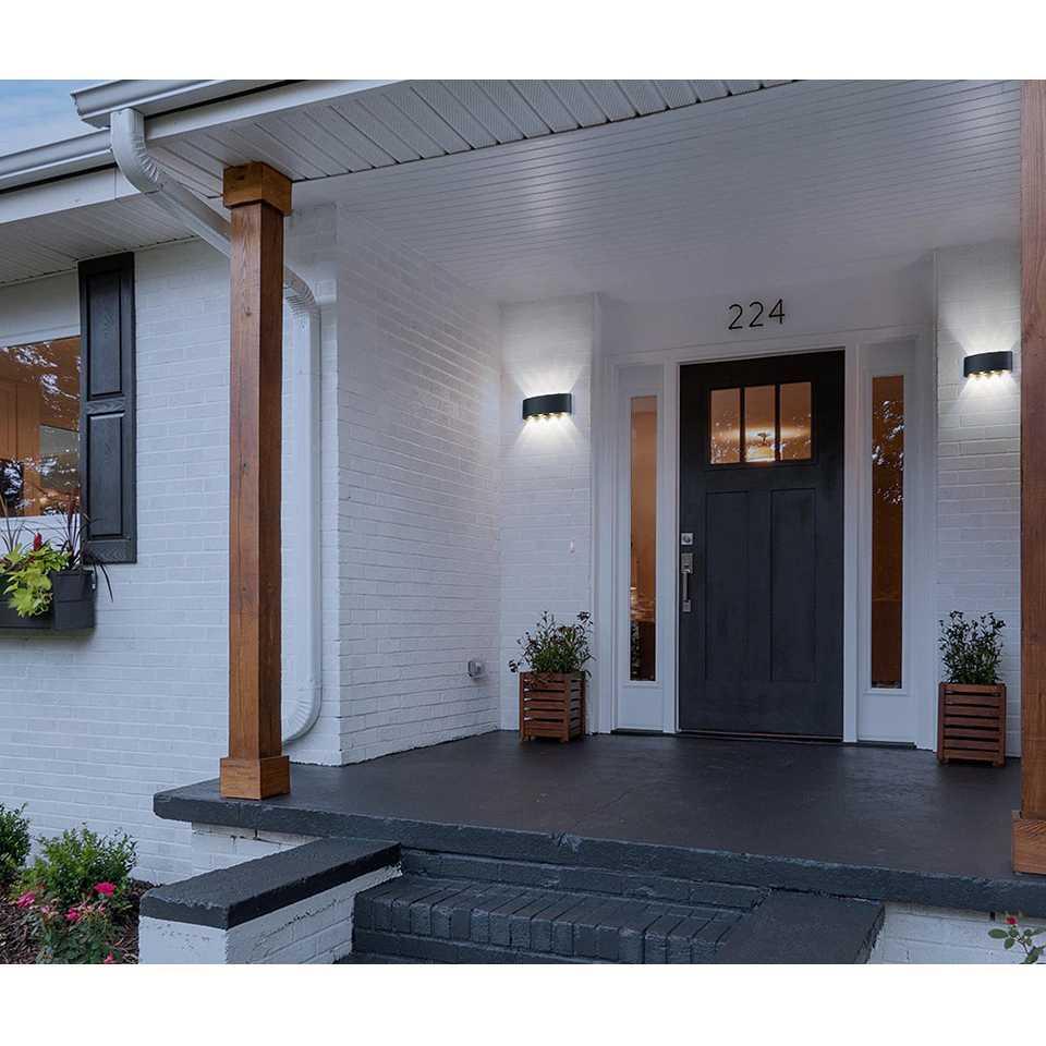 MARPOU Lampu Dinding Hias Outdoor Modern Aluminium 6W 6 LED Cool White - 366-6