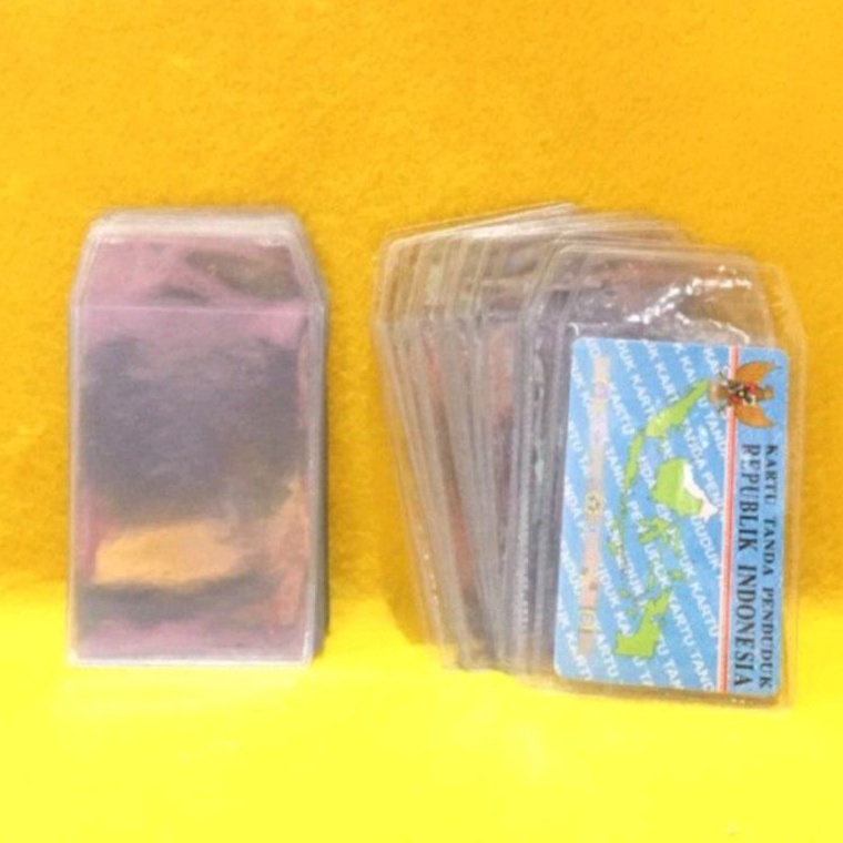 

Ready stock Plastik KTP ukuran 6cmX9cm Harga per pack isi 100lembar 34