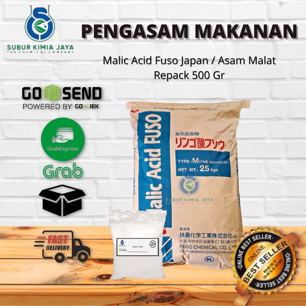 

Malic Acid FCC Fuso Japan / Asam Malat 500 gr