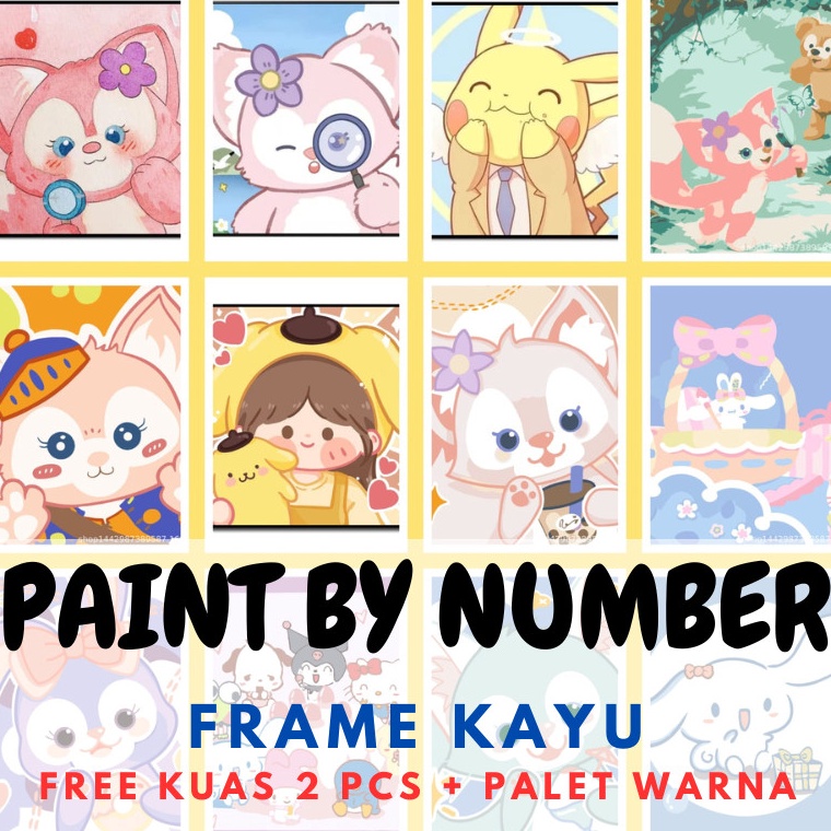 

Model terbaru Paint By Number Kanvas Lukis Canvas DIY Painting ST0025 76