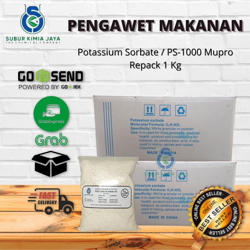 

Potassium Sorbate / Pengawet Makanan / Pengawet Minuman / Kalium Sorbate 1 Kg