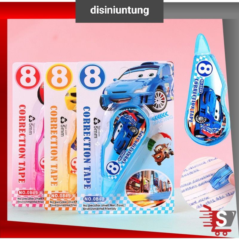 

Correction Tape Karakter / Tip Ex Roll Murah / Correction Tape Tipex Kertas