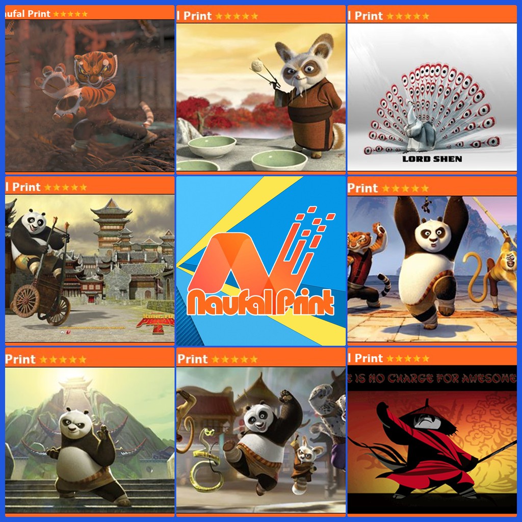 Sticker | Poster A3 & A4 | kungfu panda | wushu | dreamworks | china | oogway | buuwushu | sifu | ho