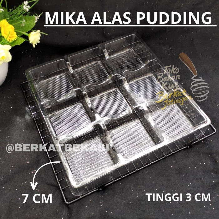 Terlaris Alas Mika Puding Kotak Sekat 9 / Mika Puding / Alas Kue